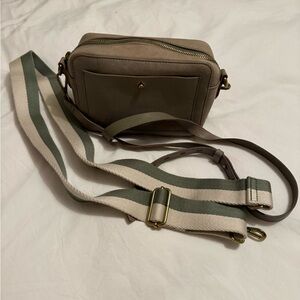 Stylish Taupe Crossbody Bag with interchangeable straps